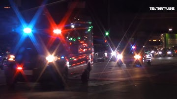 LAPD METRO AND PATROLS UNITS RESPONDING CODE 3 TERMINATION OF PURSUIT ( CONTAINMENT)