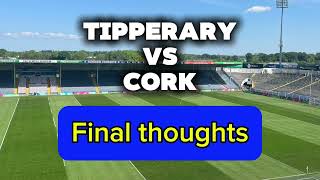 Tipperary vs Cork final thoughts - Munster hurling championship - Live chat with Paul Carroll #70