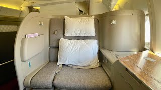 Flying Cathay Pacific's $11,000 First Class || London - Hong Kong CX252