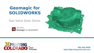 Geomagic for SOLIDWORKS - Gas Valve Scan Demo