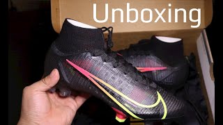 Nike Mercurial Superfly 8 Elite FG | Black/Off Noir/Obsidian/Cyber - Unboxing