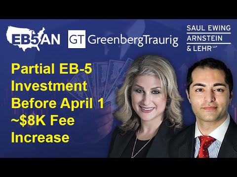 Partial EB-5 Investments Before 4/1 ~$8K Fee Increase: How to Start Your EB-5 with Less than $800K