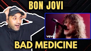 First Time Hearing - Bon Jovi - Bad Medicine (Official Music Video)