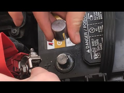 installing a lead battery post shim to fix LOOSE battery connection