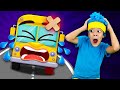 Five Little Buses Jumping on the Road | Nursery Rhymes &amp; Kids Songs