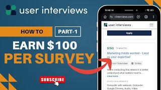 Earn $150 in 5 Easy Steps on Userinterviews || Best Survey Site 2026 || How To Make Money Online screenshot 4