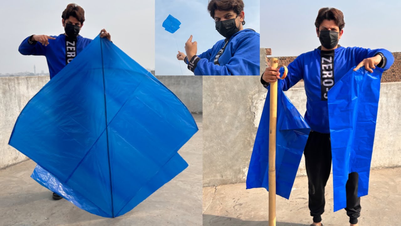 Изготовление и запуск воздушных змеев из сумок для покупок || Большой мастер-класс по изготовлени...