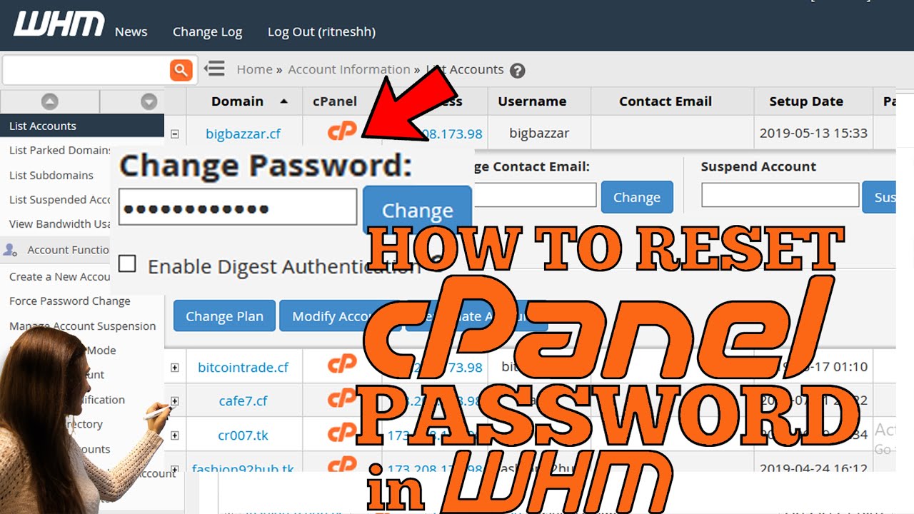 how-to-reset-a-cpanel-password-in-whm-easy-method-youtube