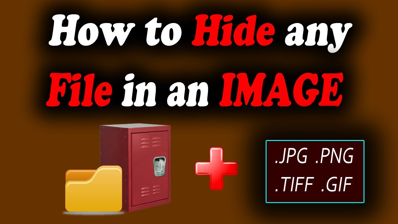 How to Hide any Secret Files In an Image - YouTube