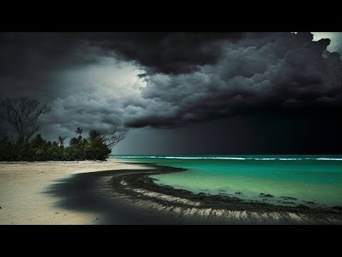 Huge waves and strong wind. Cyclone Freddy hits Mauritius. Natural disasters