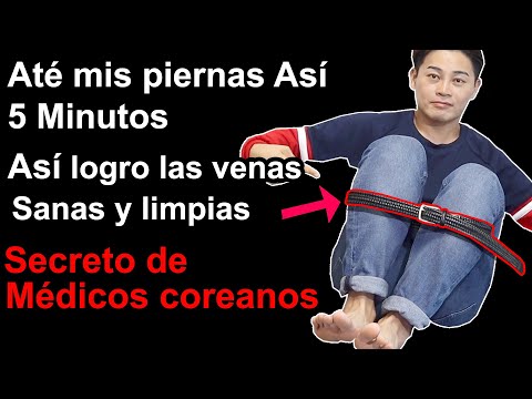 Destapa tus venas con 1 cinturón | Até mis piernas ASÍ 5 Minutos y logré las venas sanas y limpias