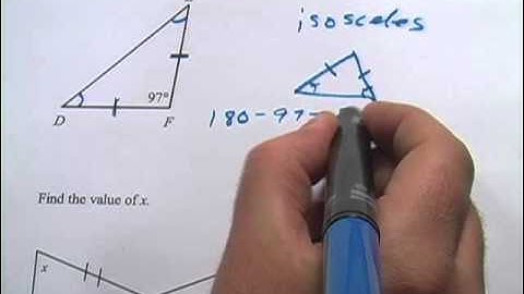 Angle Measures in Isosceles Triangles