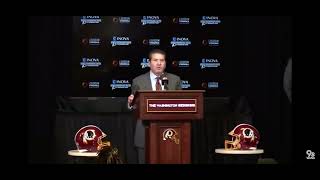 Dan Snyder “Happy Thanksgiving” intro of Ron Rivera!