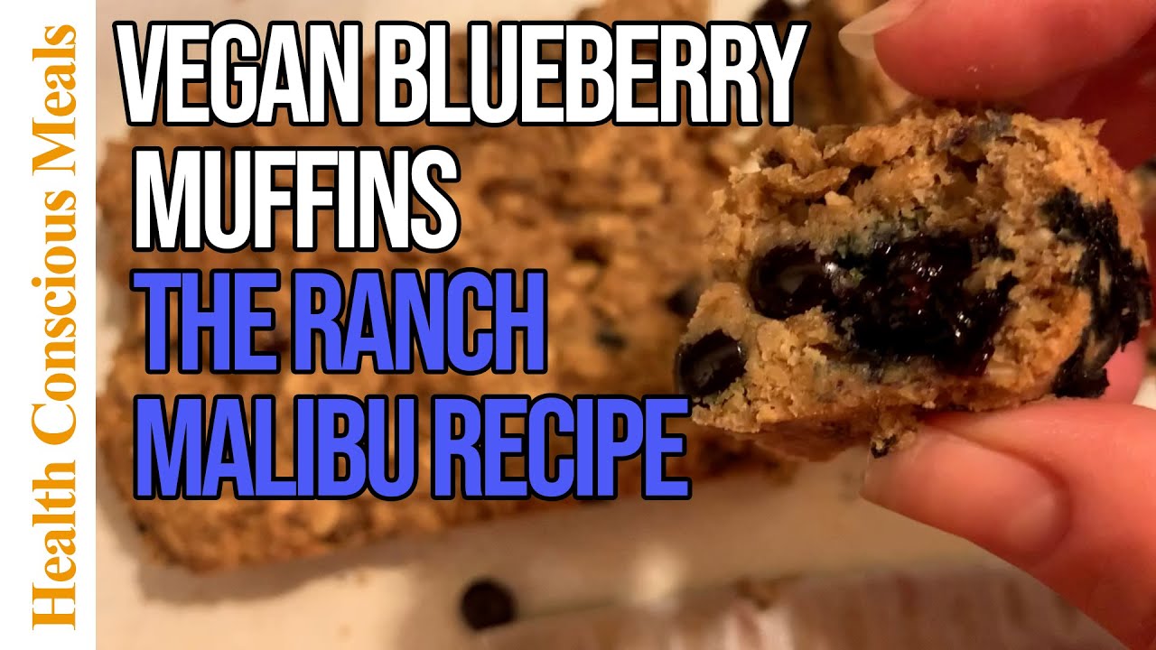 Gluten Free Vegan Blueberry Muffins 🫐 - The Ranch Malibu Recipe - YouTube