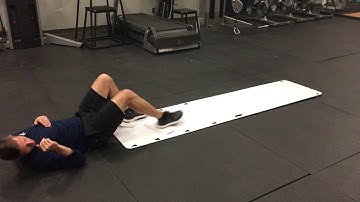 hamstring slide board single leg concentric curl
