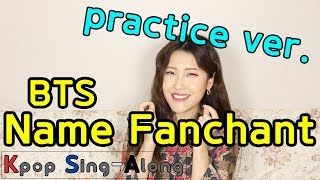 BTS Names in Korean | Pronunciation + name fanchant practice | Kpop Sing-Along