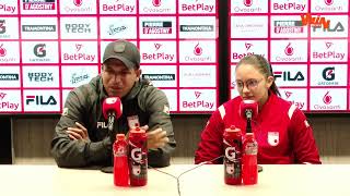 Rueda de prensa de Santa Fe Femenino tras su partido ante Medellín