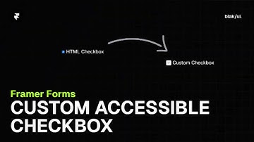 Framer checkbox component overview