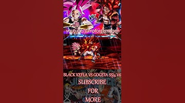 BLACK KEFLA VS GOGETA SSJ4 V6 #jumpforceandroidmugen #anime #naruto