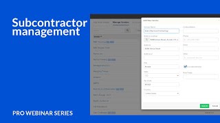Subcontractor management | Knowify Pro webinar series