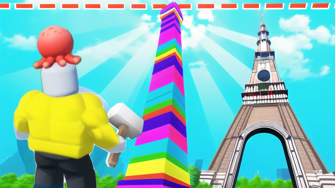 宇宙まで伸びるタワーを建築したらこうなったロブロックス【 Roblox 】