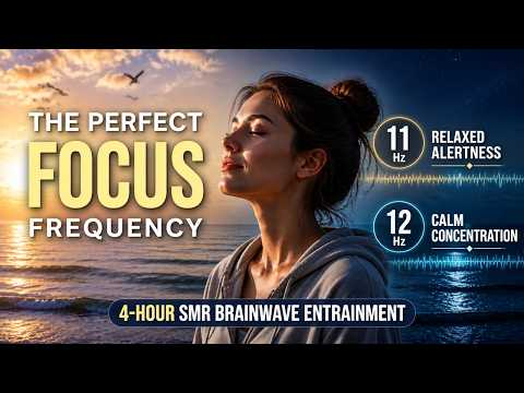 The Perfect Focus Frequency | 4-Hour SMR Brainwave Entrainment