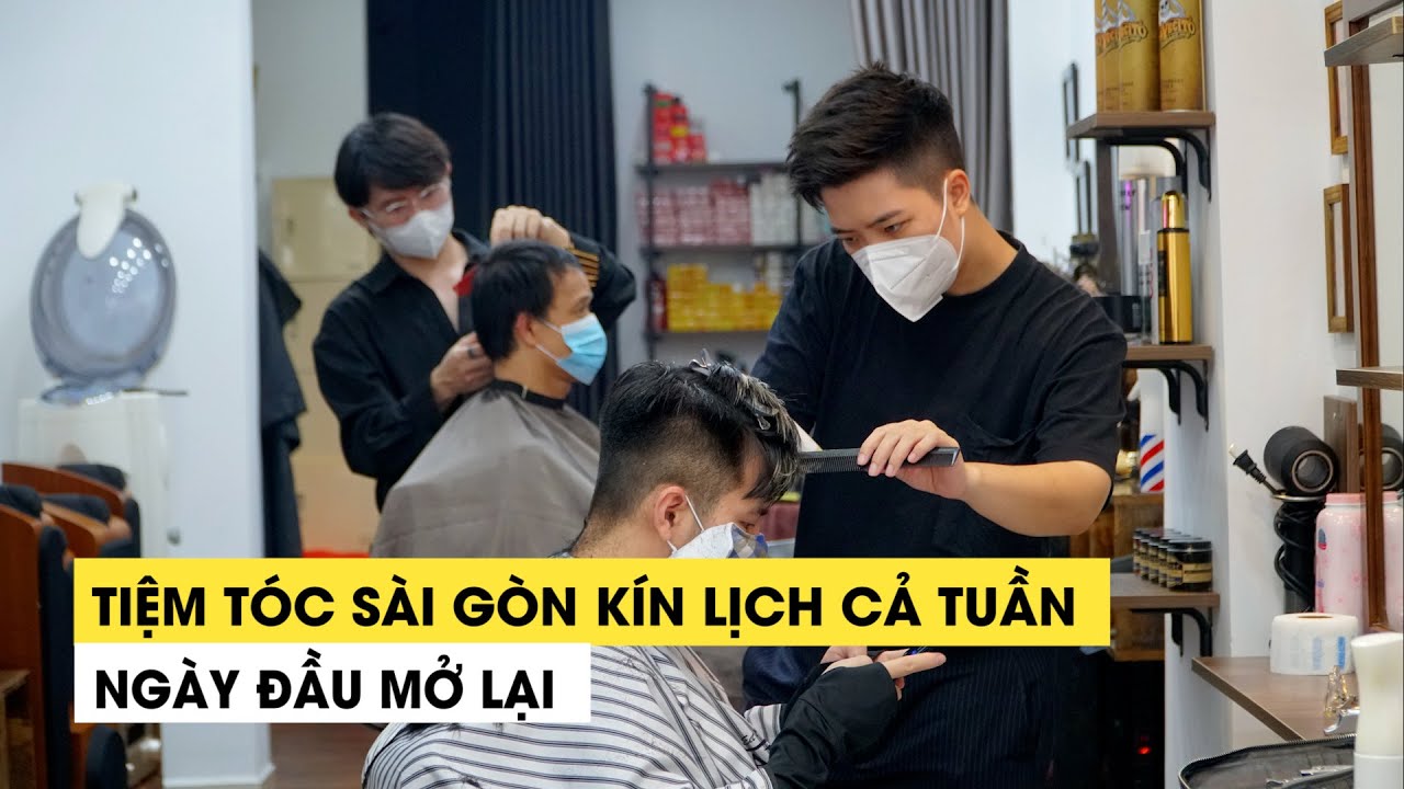Tiệm tóc Sài Gòn kín lịch cả tuần ngày đầu mở lại: Ai dời ngày thì mất chỗ | Tóm tắt những nội dung liên quan đến chỗ cắt tóc đẹp ở sài gòn đúng nhất