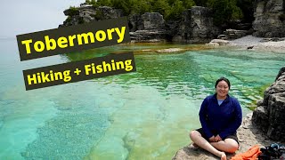 TOBERMORY | HIKED THE GROTTO AND HALFWAY LOG DUMP | FOUND THE BEST FISHING SPOT - EMMETT LAKE