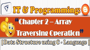 Array - Traversing Operation, Algorithm with Program | RBSE 12th Class #BharatSharma