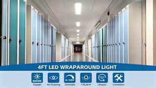 4FT LED Wraparound Light | 15W-50W Selectable, 6CCT, 6500 Lumens 4FT LED Wraparound Light | 15W-50W Selectable, 6CCT, 6500 Lumens