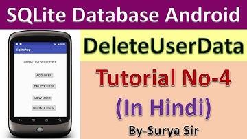 Android SQLite Database Tutorial No-4(In Hindi)