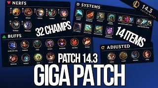 Der GIGA PATCH mit 32 Champ und 14 Item Changes! | Patch Notes 14.3 Rundown von Johnny
