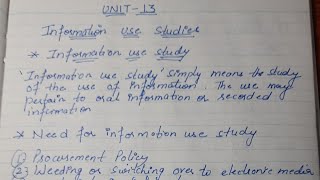 BLI 222 NOTES || UNIT 13 || IGNOU BLIS NOTES..