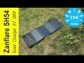 Тест ЗУ на солнечных панелях Zanflare SH54 5V 28W