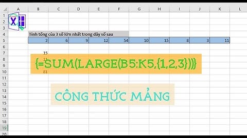 SỬ DỤNG CÔNG THỨC MẢNG TRONG EXCEL | ARRAY FORMULAS | Excel Answer