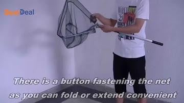 Triangular Folding Fishing Landing Net Extending Pole Handle