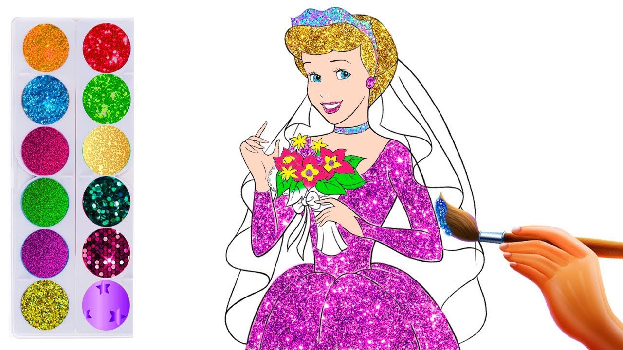 Coloring Book How To Color a Beautiful Princess - YouTube