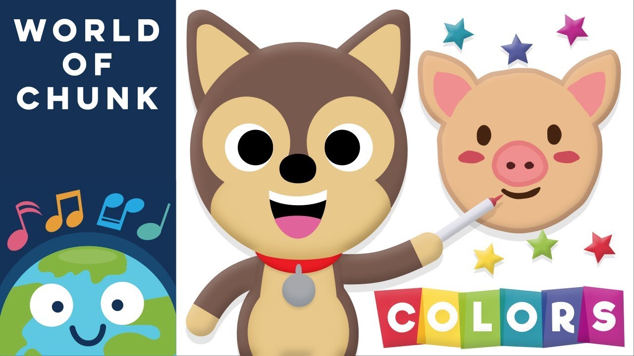 Let's Learn Colors with Farm Animals | Kids Songs & Nursery Rhymes For Children | World of Chunk