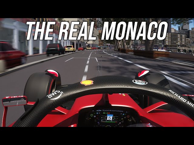 F1 Monaco but it's before the circuit is set up class=