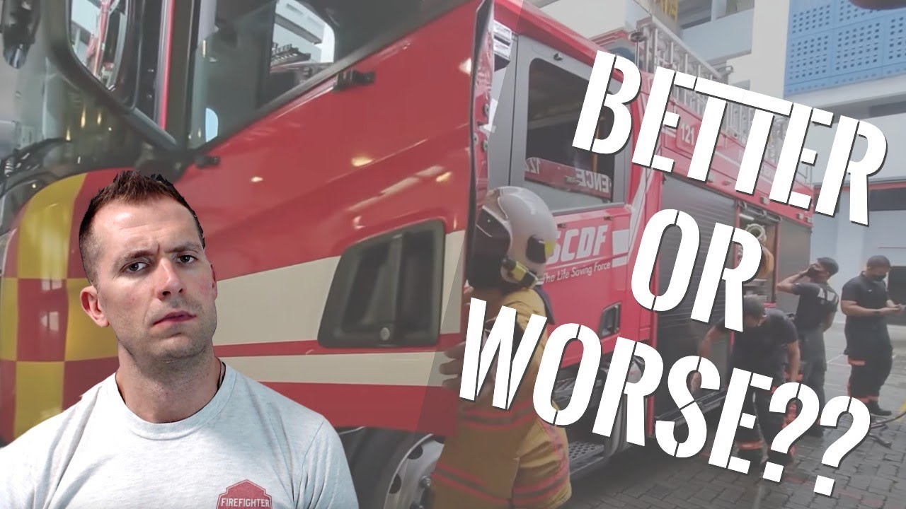 Американский пожарный отреагировал на пожар в Сингапуре