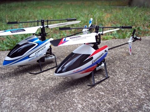 Flight of the Wltoys V911 V1 vs the V911 PRO Helic