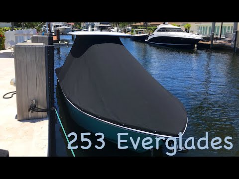 253 Everglades SUNSHADE & BOAT COVER! BEST Sun PROTECTION!