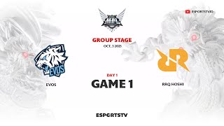 EVOS vs RRQ Hoshi GAME 1 MPL ID S16 | RRQ VS EVOS ESPORTSTV