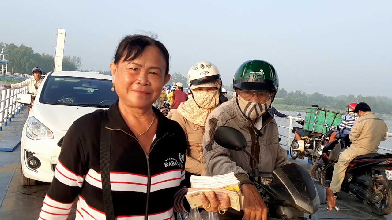 Bến phà sông vàm cỏ, từ long cang qua tân trụ, cần đước, long an