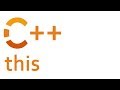 The "this" keyword in C++