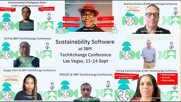 Sustainability Software @ IBM TechXchange Conference