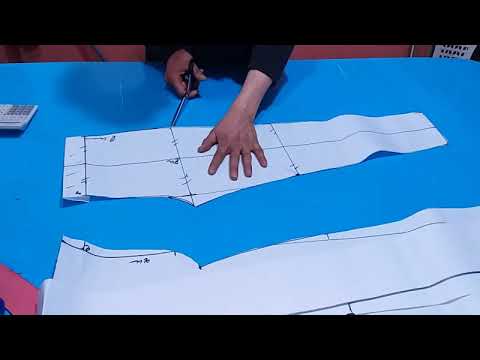 باترون للمبتدئين كولون نسائي او سروال لاصق     