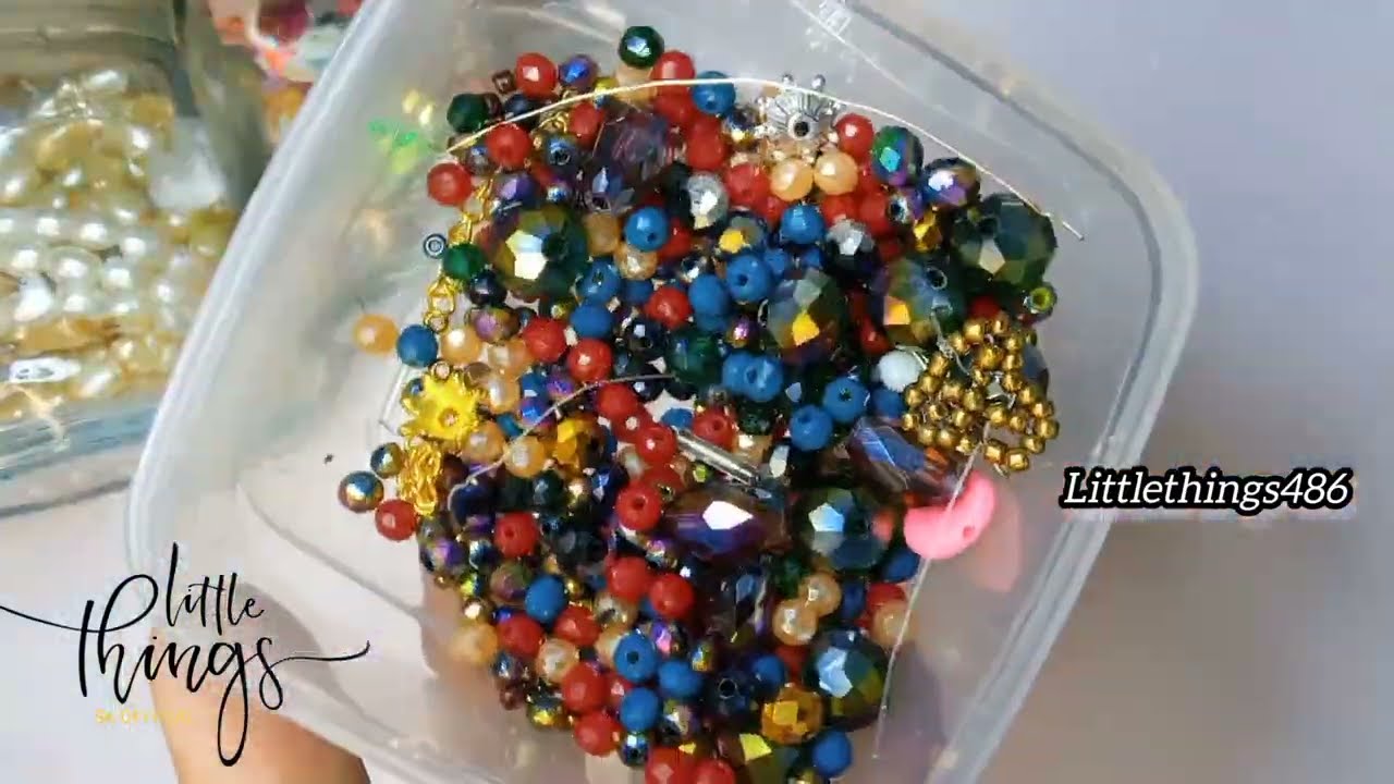 Leftovers beads sy banae earrings 