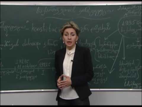 კონსტიტუცია. საქართველოს კონსტიტუცია