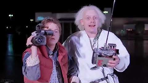 First DeLorean Time Travel Scene - Back to the Future (1985)